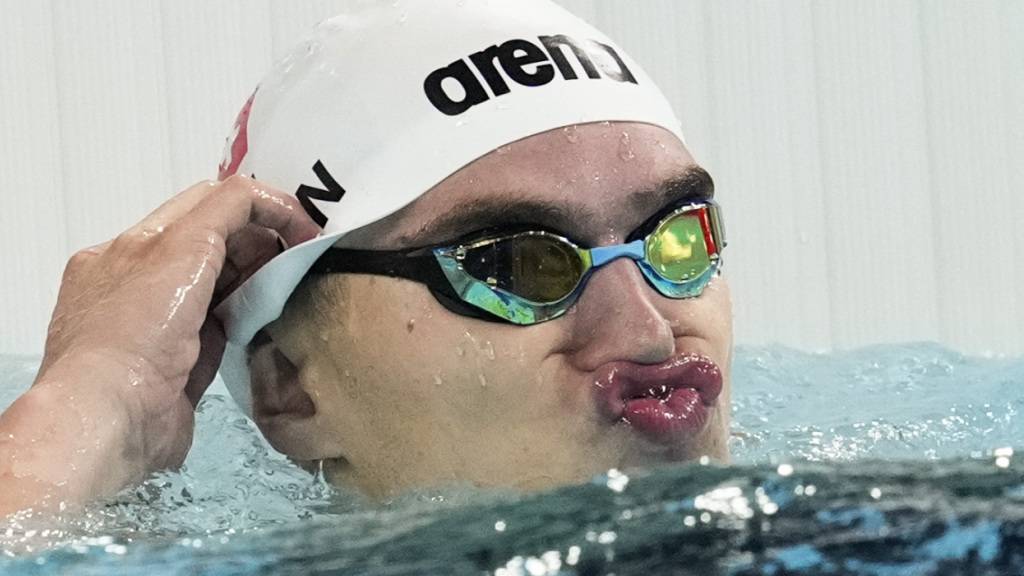 Thierry Bollin schwimmt über 50 m Crawl eine persönliche Bestzeit