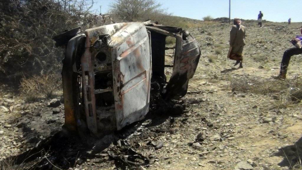 Aus heiterem Himmel getroffen: US-Drohnenangriff auf Auto von mutmasslichen Extremisten im Jemen. (Archivbild)
