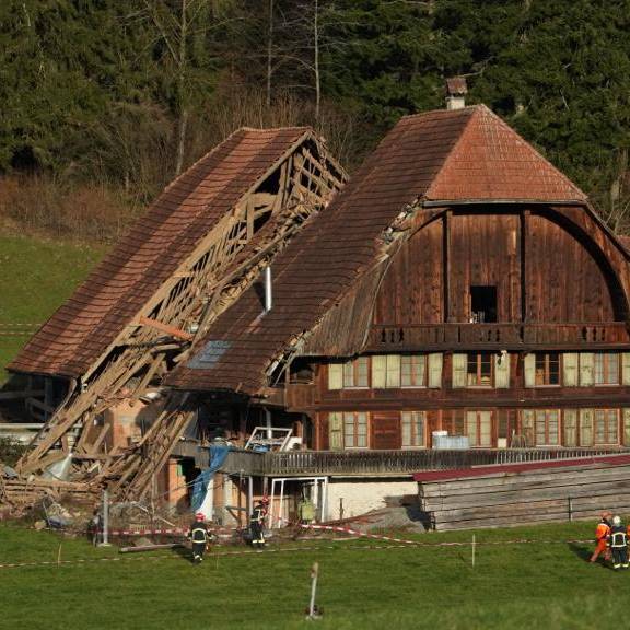 Bauernhaus in Wichtrach eingestürzt – unbewohnt