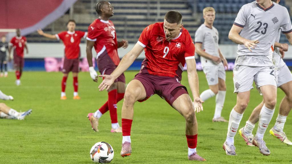 Labinot Bajrami traf für die Schweiz zum 3:1