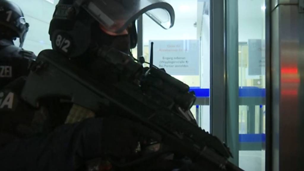 Schwerbewaffnete Einsatzkräfte sind nach den Schüssen in der Wiener Innenstadt im Einsatz. Foto: -/AP/dpa