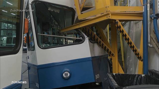 Rätselhafter Tramunfall im VBZ-Depot