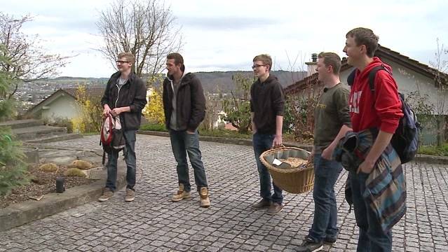 Auftakt zur traditionellen Uflesete in Dintikon