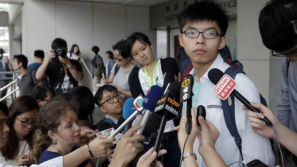 Joshua Wong bezeichnete den Prozess gegen ihn als «politische Verfolgung».