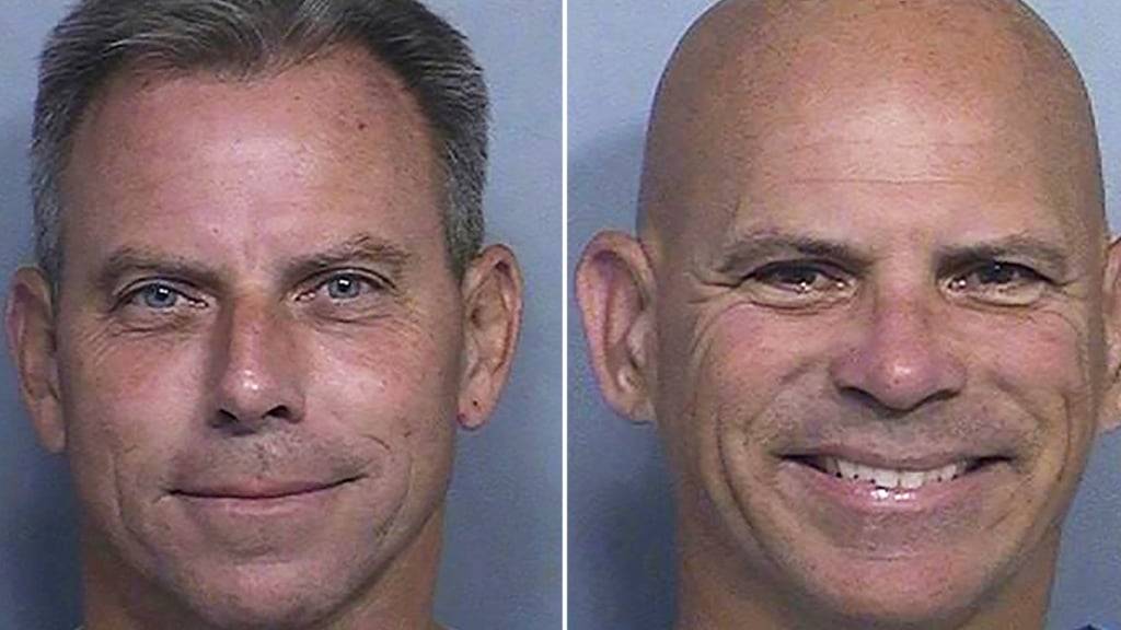 HANDOUT - Die Bildkombo aus zwei von der kalifornischen Strafvollzugsbehörde zur Verfügung gestellten Fotos zeigt Erik Menendez (l) und seinen Bruder Lyle Menendez. Die Netflix-Serie «Monster: Die Geschichte von Lyle und Erik Menendez» hat neues Interesse an einem alten Mordfall entfacht. Foto: Uncredited/California Dept. of Corrections  via AP/dpa