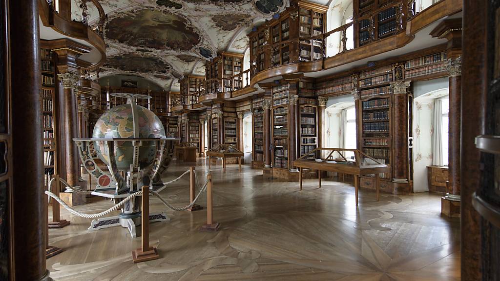 Auch die St. Galler Stiftsbibliothek ist vom Cyberangriff betroffen. (Archivbild)