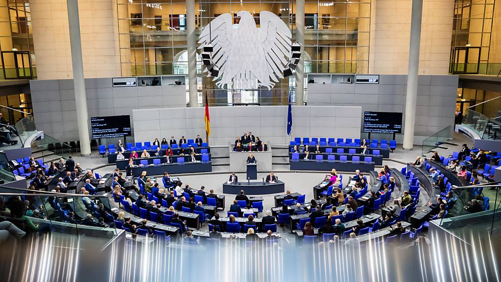 Das Plenum des Deutschen Bundestages. Foto: Christoph Soeder/dpa