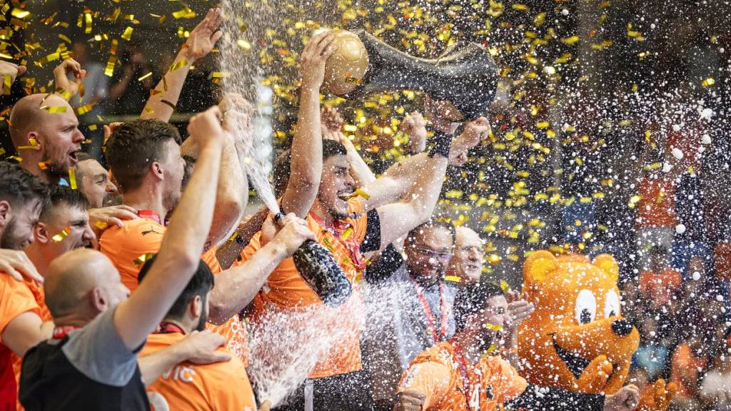 Für die Spieler von Kadetten Schaffhausen ist klar: Auch die kommende Meisterschaft soll mit dem Titel enden