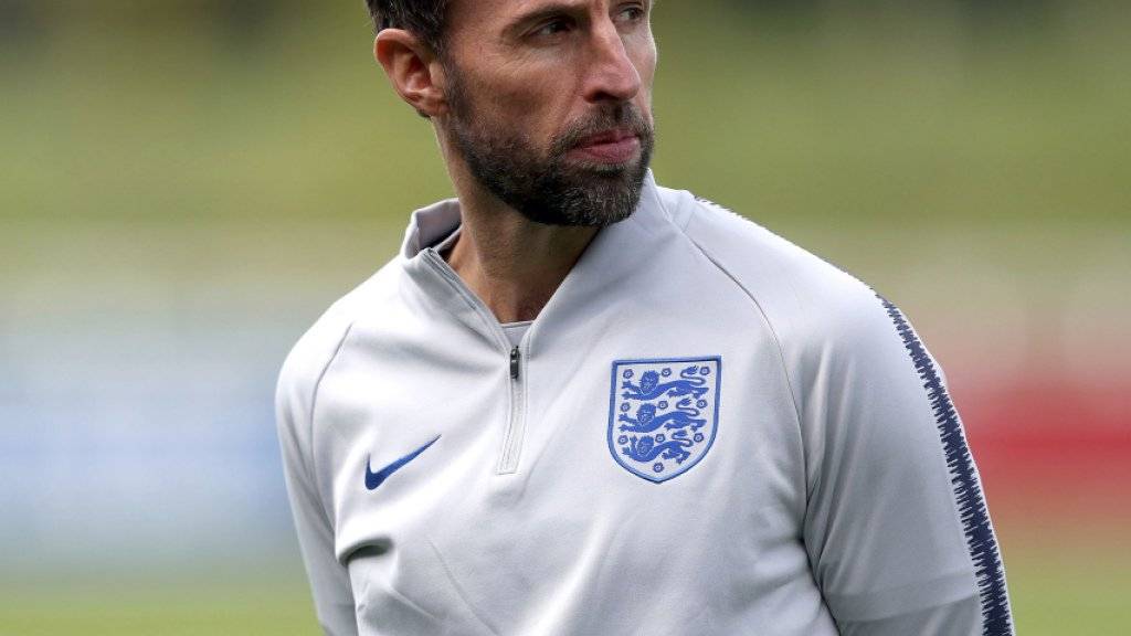 Englands Teamchef Gareth Southgate vor dem Spiel gegen die Schweiz