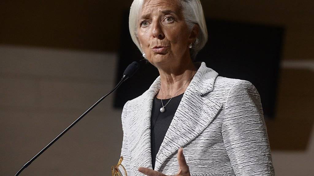 IWF-Chefin Christine Lagarde: «Einschränkungen beim Handel und das Herunterfahren wirtschaftlicher Offenheit wird mit Sicherheit die Wachstumsaussichten in aller Welt und vor allem bei den Schwächsten senken.» (Archiv)