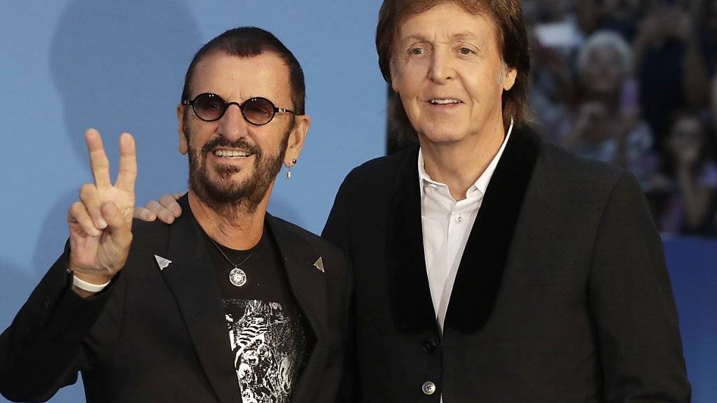Paul McCartney und Ringo Starr am Donnerstag bei der Weltpremiere der Beatles-Doku «Eight Days a Week».