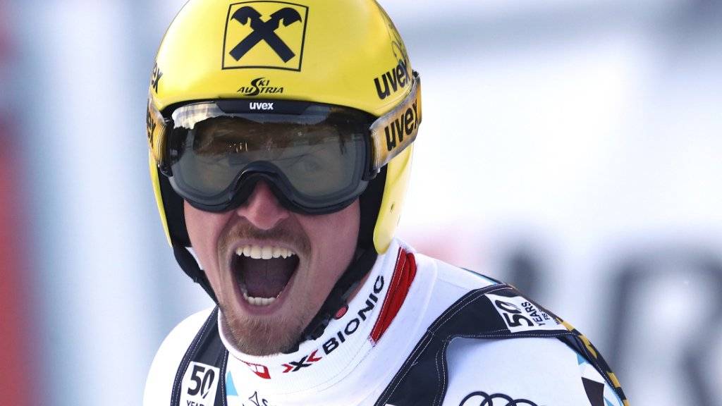 Ein Schrei der Erleichterung: Max Franz feierte in Val Gardena seinen ersten Weltcup-Sieg