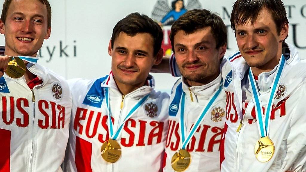 Die russischen Fechter kriegen auch in Rio die Chance (wie auf dem Bild anlässlich der EM in Torun/Polen) Medaillen abzuräumen