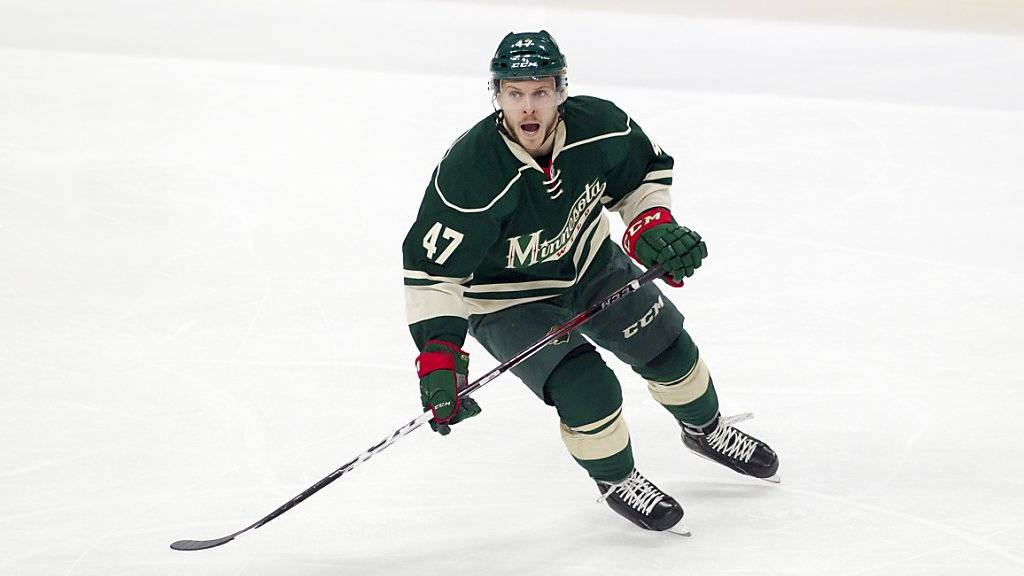 Christoph Bertschy bestritt neun NHL-Spiele für die Minnesota Wild.