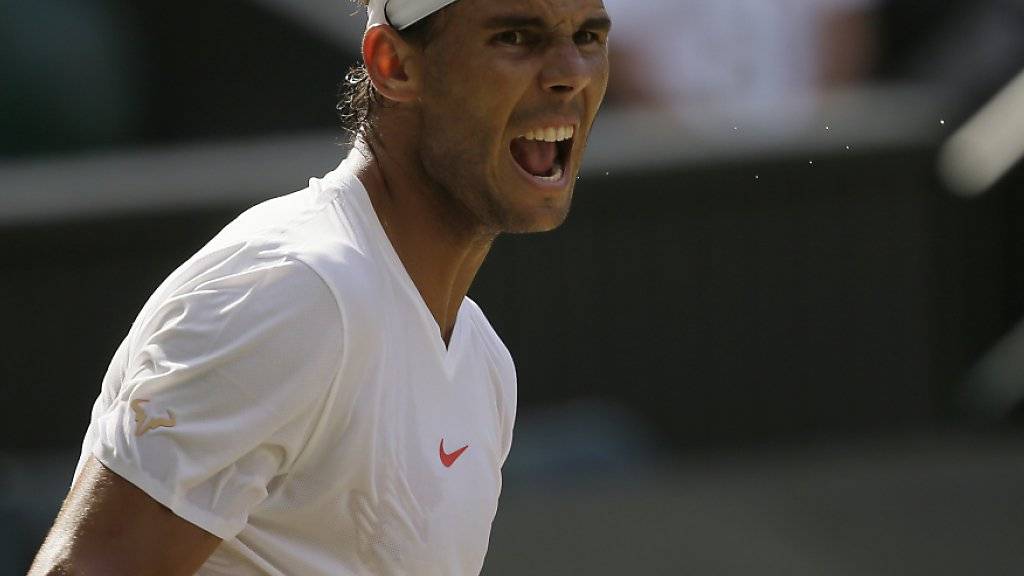 Härtetest nach grossem Kampf bestanden: Rafael Nadal steht erstmals seit 2011 im Wimbledon-Halbfinal
