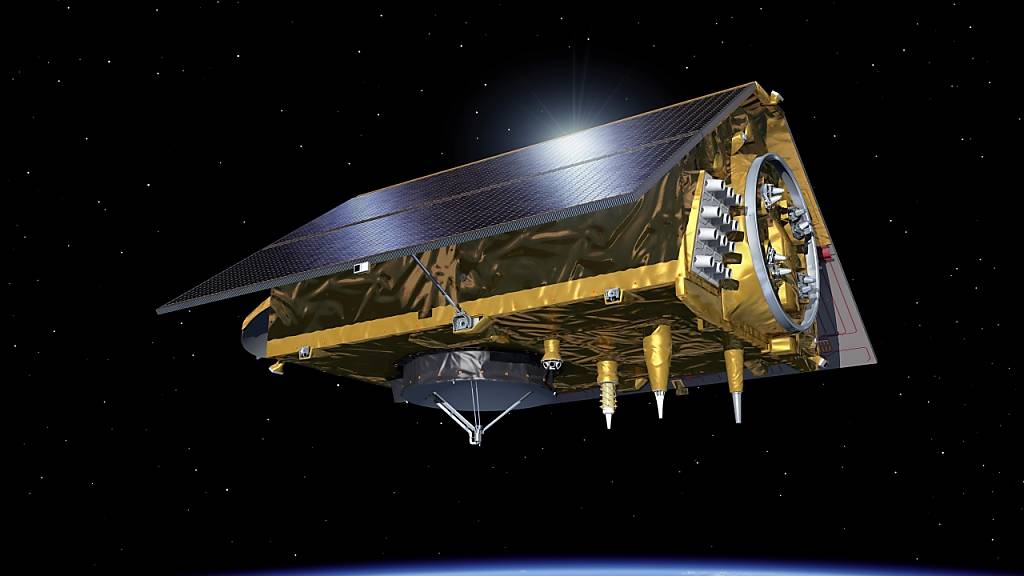Der Meeresbeobachtungs-Satellit Sentinel 6 hat sich fertig kalibriert und beginnt demnächst, erste Daten zu senden. Er wird mit Hilfe von Satellitenaltimetrie den Anstieg des Meeresspiegels messen und relevante Daten für Klimastudien sammeln (Bild Nasa).