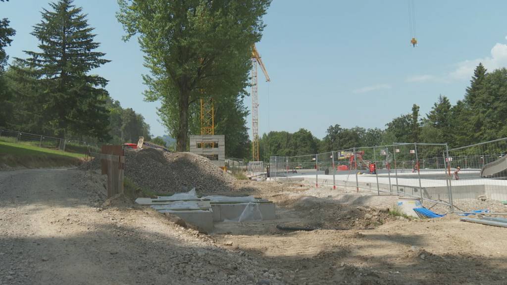 Baustelle Waldbadi Zimmeregg in Littau