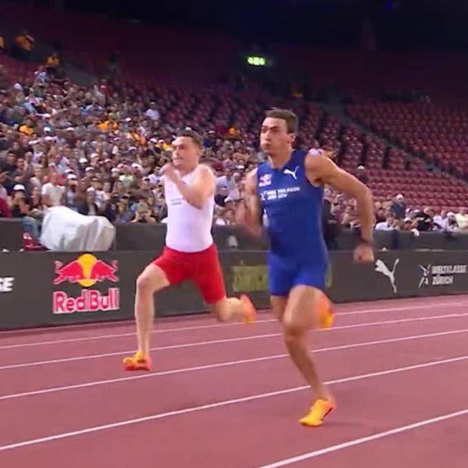 Stabhochspringer Duplantis gewinnt gegen Warholm im 100-m-Sprint