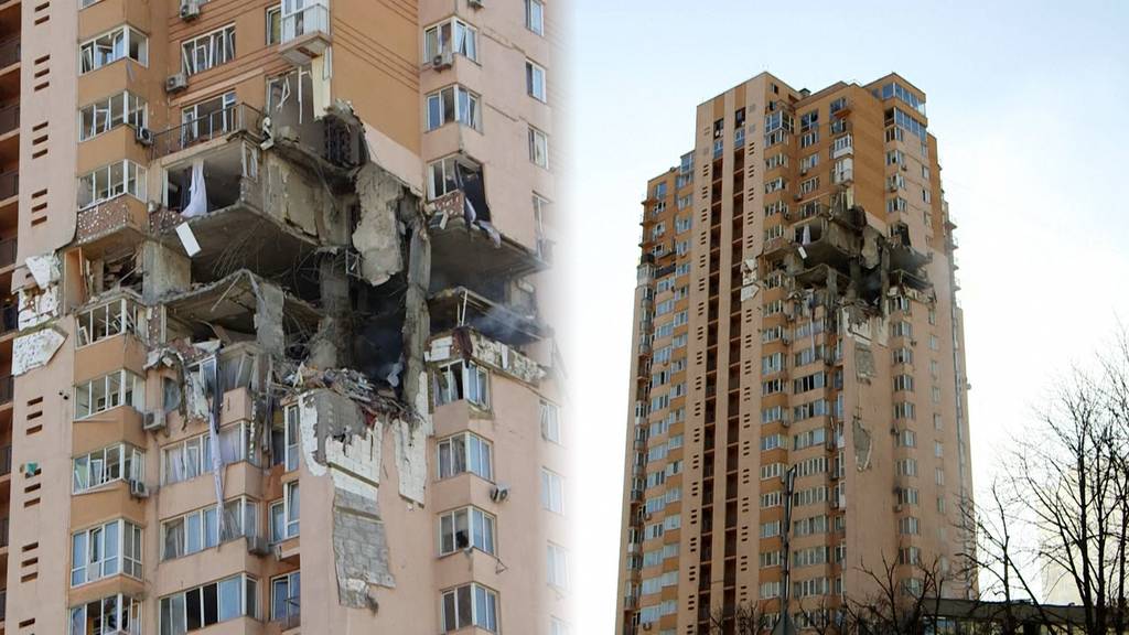 Rakete trifft Hochhaus in Kiew - Lage gemäss ukrainischer Regierung unter Kontrolle