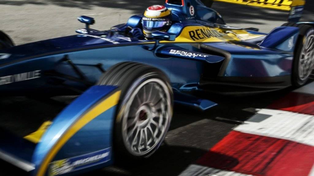 Wird nächstes Jahr nicht über die Strassen Luganos rasen: Sébastien Buemi in einem Renault der Formel-E-Rennserie