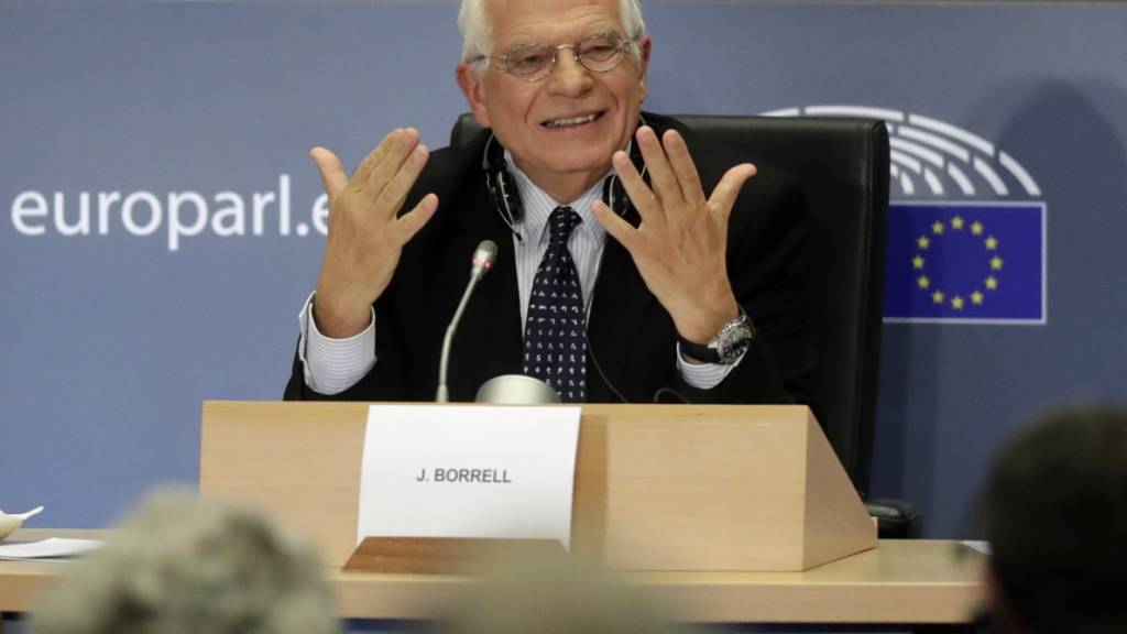 Der designierte EU-Aussenbeauftragte Josep Borrell stand dem EU-Parlament am Montag während drei Stunden Red und Antwort.