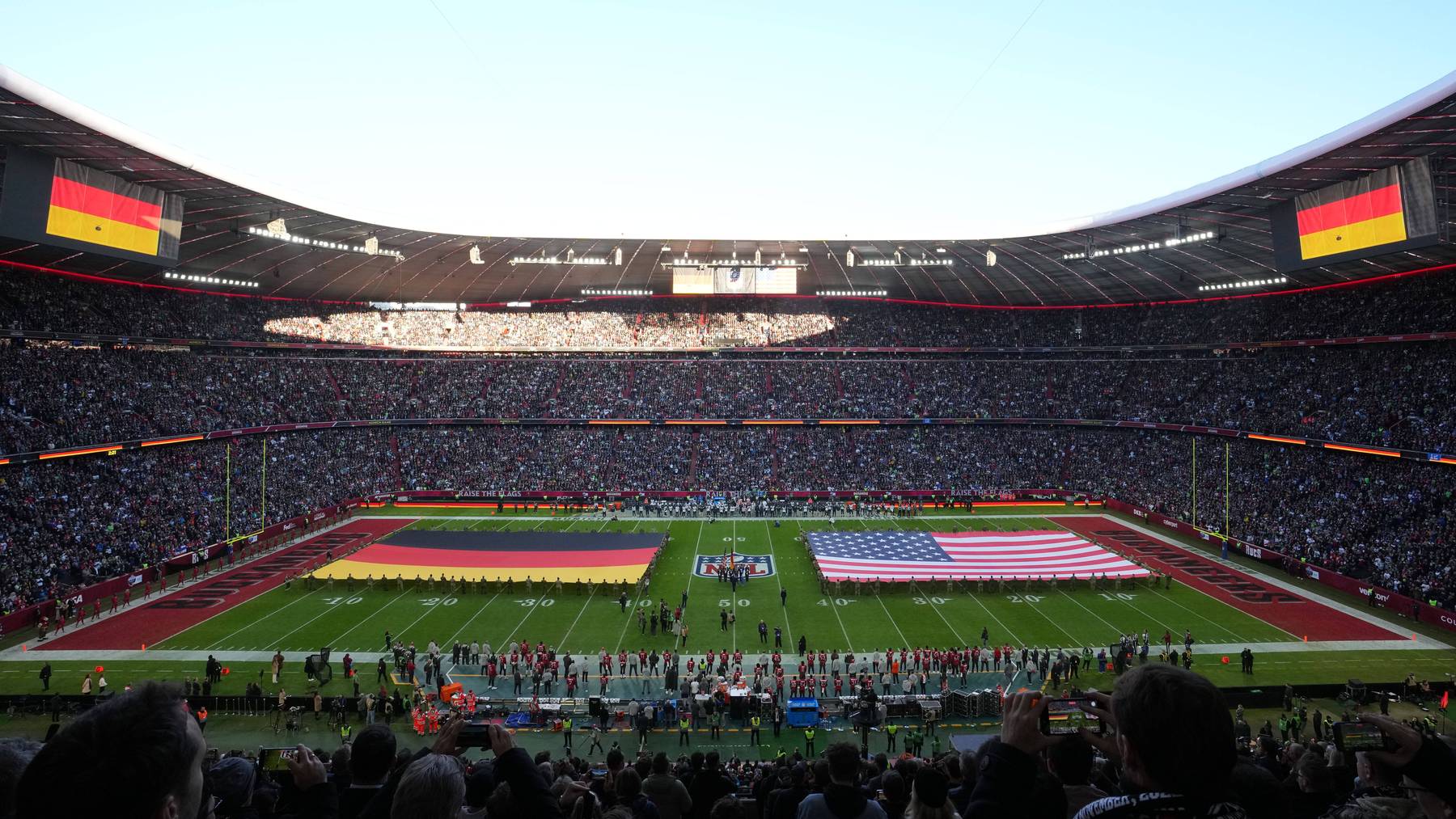 Im Novemeber 2022 spielten in der Allianz Arena in München die Tampa Bay Buccaneers gegen die Seattle Seahawks 