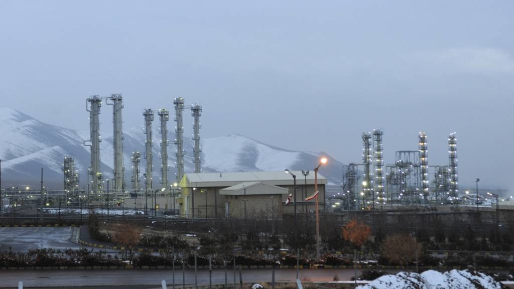 ARCHIV - Die Schwerwasser-Atomanlagen in der Nähe der iranischen Stadt Arak (Archivfoto). Foto: Hamid Foroutan/Iranian Students News Agency, ISNA/AP/dpa