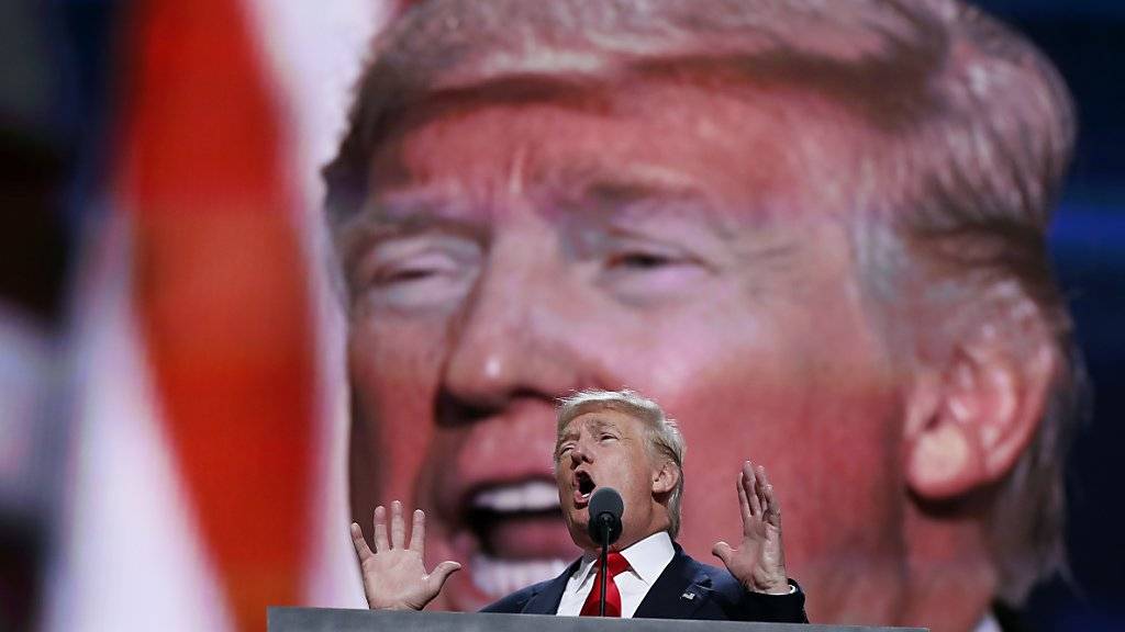 «Ich bin der einzige»: Donald Trump nimmt die Nominierung als Präsidentschaftskandidat der US-Republikaner an.