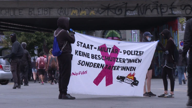 Demo gegen «Fides»-Übung in Bern 