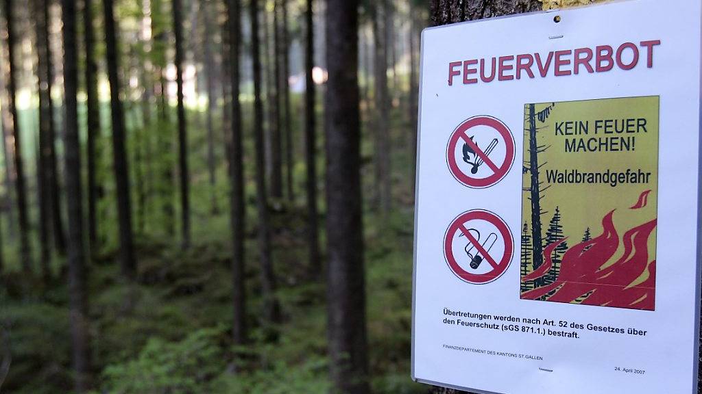 Feuerverbote wegen Waldbrandgefahr gelten zurzeit in mehreren Kantonen. (Archivbild)
