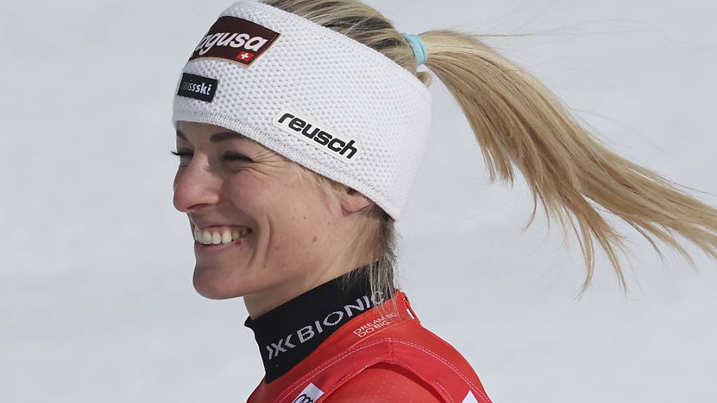 Lara Gut-Behrami war auch in der ersten Abfahrt in Crans-Montana die Beste