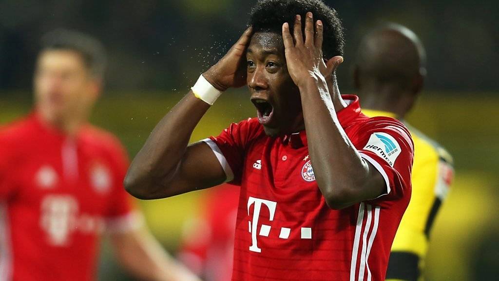 David Alaba kanns nicht fassen: Bayern München verliert