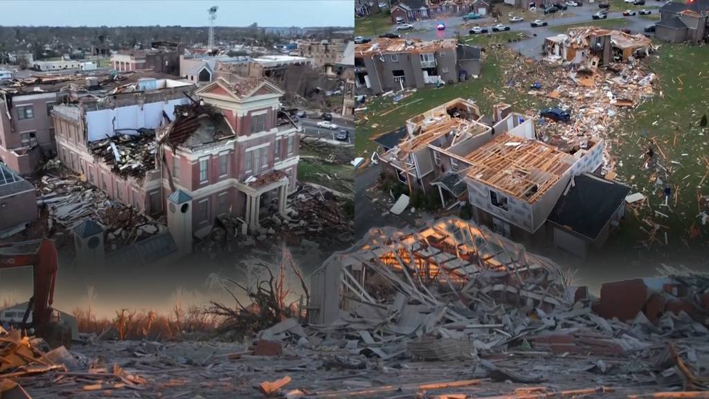 Trauer, Trümmer und Tod: So gross ist die Zerstörung nach verheerenden Tornados in den USA