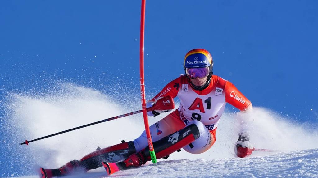 Darf sich Hoffnungen auf den ersten Podestplatz im Weltcup machen: Tanguy Nef belegt nach dem 1. Lauf in Gurgl den 2. Platz