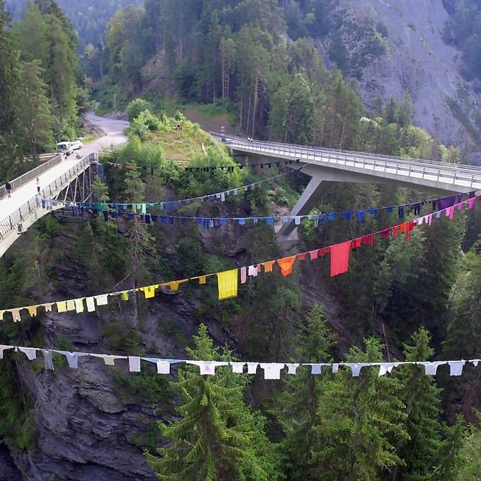 Die längste Wäscheleine der Schweiz
