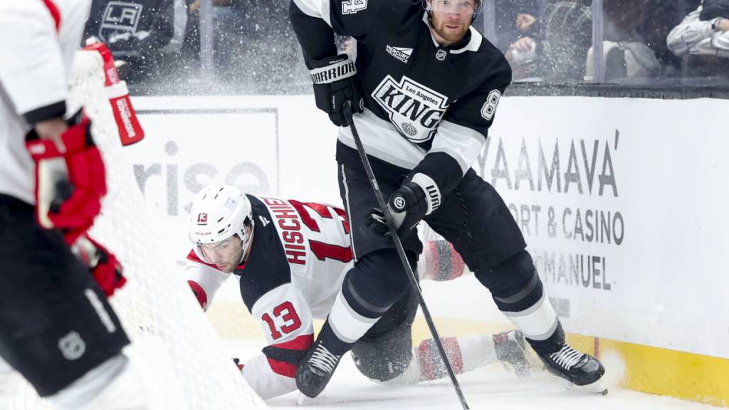 Die New Jersey Devils mit Captain Nico Hischier müssen sich den Los Angeles Kings geschlagen geben