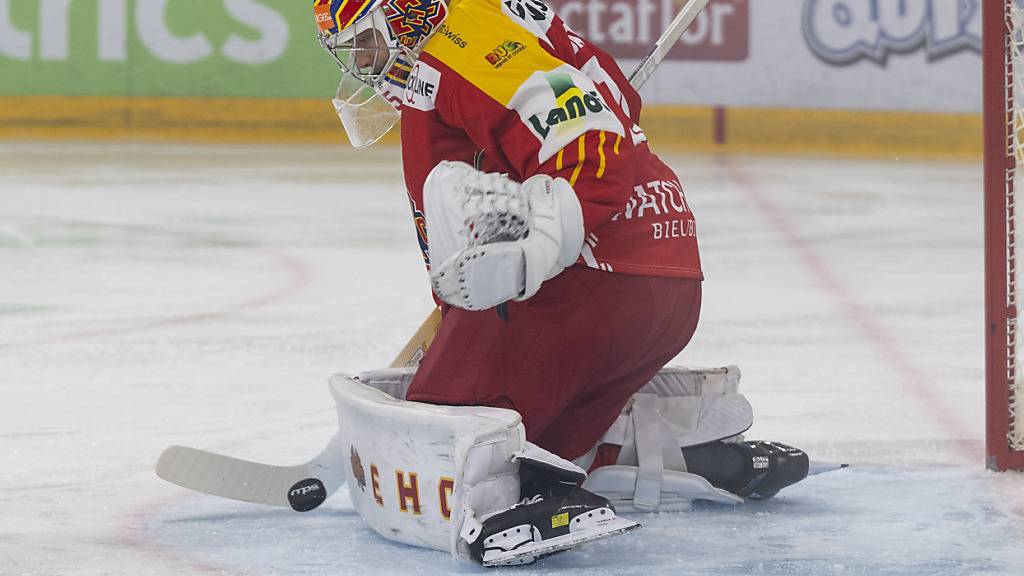 Bei Biels Goalie Harri Säteri gab es am Sonntag keine Lücke