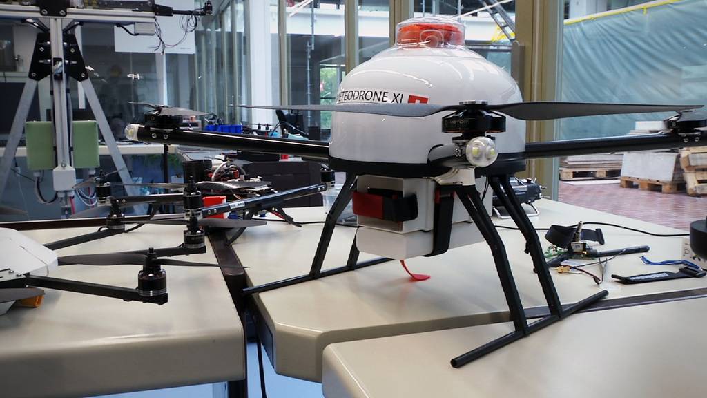 Eine Drohne des St.Galler Start-ups Meteomatics.