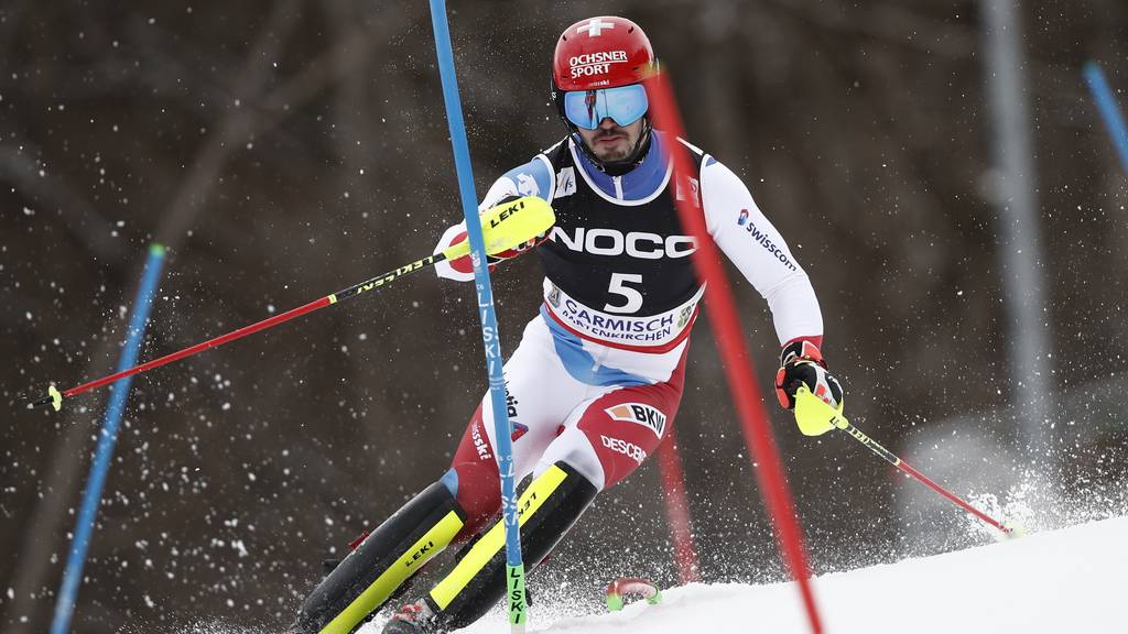 Loïc Meillard wird Zweiter beim Slalom in Garmisch – Kristoffersen gewinnt