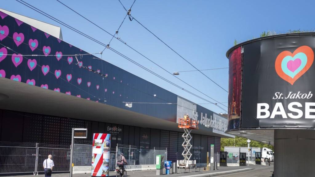 Der 69. Eurovision Song Contest wird vom 13. bis zum 17. Mai 2025 in der St. Jakobshalle Basel stattfinden. (Archivbild)