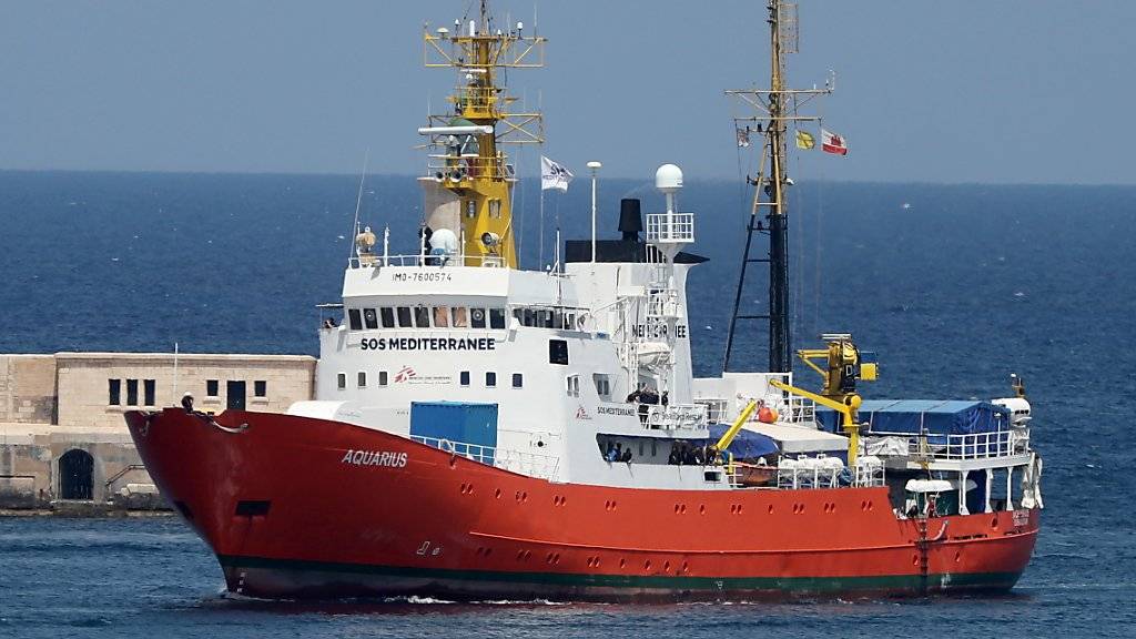 Das Rettungsschiff «Aquarius» ist wieder im Einsatz, um Bootsflüchtlinge vor der Küste Libyens zu retten.  (Archivbild)