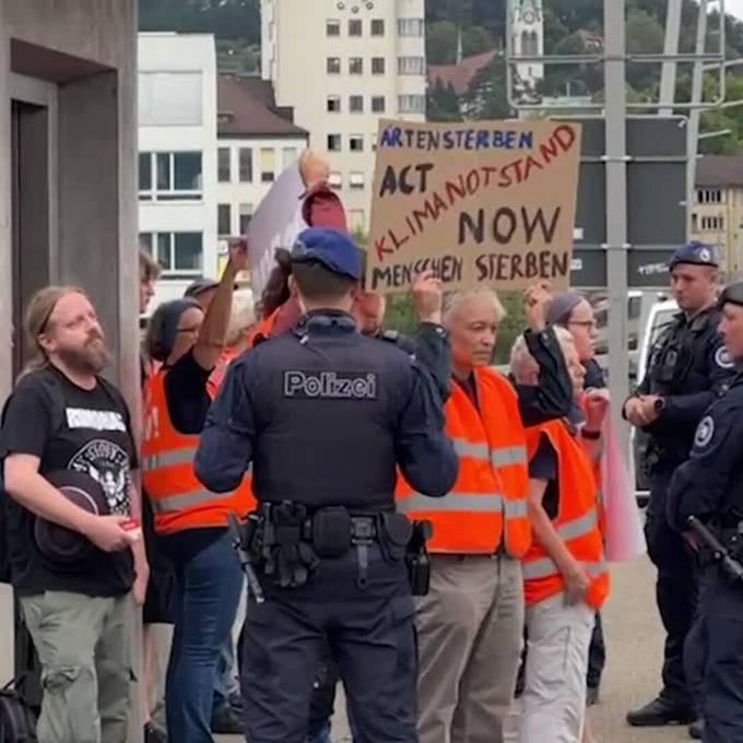 Klimaaktivisten wollen Hardbrücke lahmlegen – Polizei schreitet ein