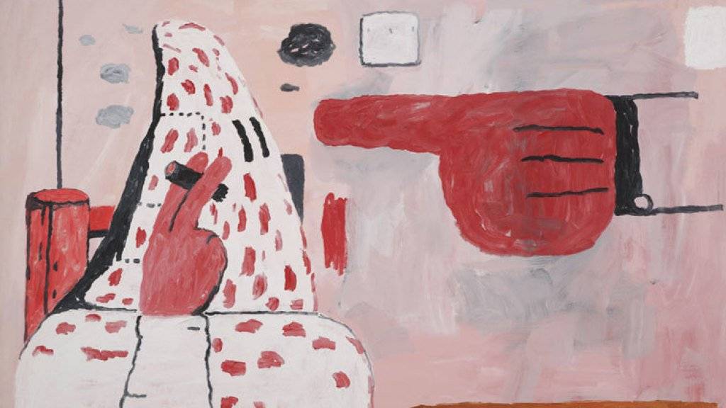Das Gemälde «Scared Stiff» des 1980 verstorbenen amerikanischen Künstlers Philip Guston wechselte am ersten Tag der Art Basel für rund 15 Millionen US-Dollar den Besitzer. (Pressebild)