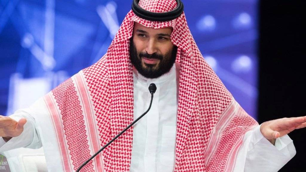 «Abscheulicher Vorgang»: Der als Drahrzieher hinter dem Mord an Kashoggi vermutete saudische Kronprinz Mohammed bin Salman an der Investorenkonferenz in Riad.