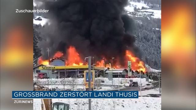 Landi-Grossbrand im Bündnerland