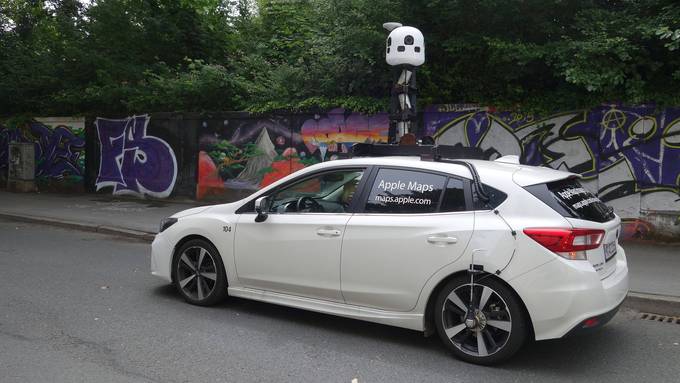 Apple mit Kamera-Autos in der Ostschweiz unterwegs