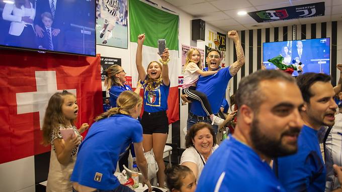 Tausende Italien-Fans feiern den Sieg in Schweizer Städten