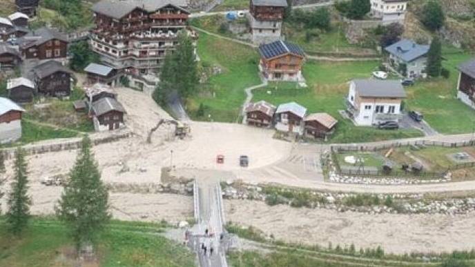 Erdrutsch im Lötschental – Walliser Dorf von Aussenwelt abgeschnitten