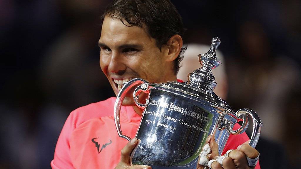 Rafael Nadal nach dem 16. Major-Titel auf der Jagd nach Roger Federers Rekord (19 Grand-Slam-Siege).