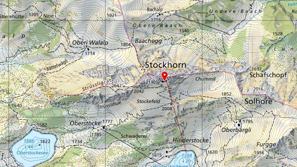 Auf der Nordseite des Stockhorns im Gebiet Baachegg ist ein Bergwanderer tödlich verunglückt.